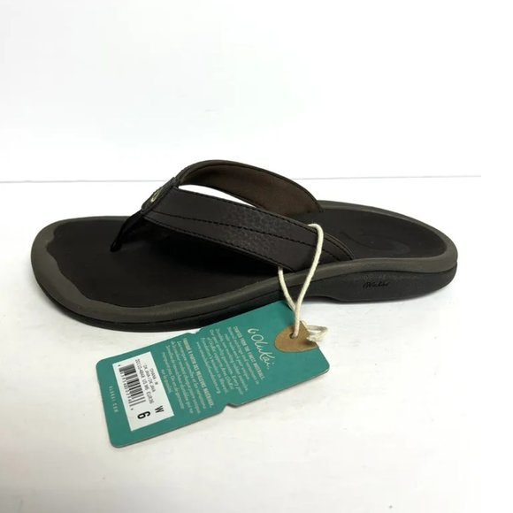 Olukai Womens Ohana Sandal Dark Java Size 6 M - Picture 1 of 6